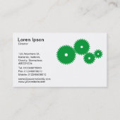 ギア – 草の緑（白） 名刺 (裏面)