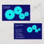 ギア- Dp Navyでシアン 名刺 (正面/裏面)