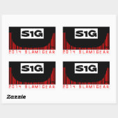 ギアS1Gハーフパイプのシールをスラム 長方形シール (シート)