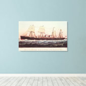 ギオンライン汽船アリゾナ キャンバスプリント (インサイチュ (ウッドフロア))