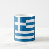 ギカッコいいリシャ国旗 コーヒーマグカップ (中央)