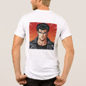 ギガチャドの自信に満ちた伝説 トライブレンドTシャツ (裏面)