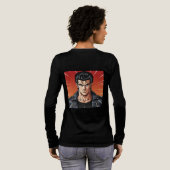 ギガチャドの自信に満ちた伝説 トライブレンドTシャツ (背面全体)