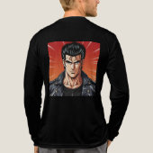 ギガチャドの自信に満ちた伝説 トライブレンドＴシャツ (背面)