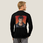 ギガチャドの自信に満ちた伝説 トライブレンドＴシャツ (背面全体)