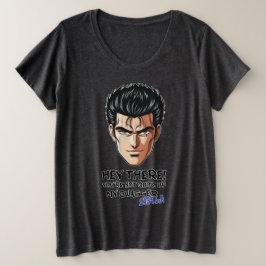 ギガチャドの自信に満ちた伝説 プラスサイズTシャツ