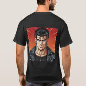 ギガチャドの自信に満ちた伝説 Tシャツ (裏面)