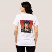 ギガチャドの自信に満ちた英雄譚 トライブレンドTシャツ (裏面全面)