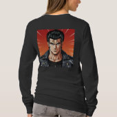 ギガチャドの自信に満ちた英雄譚 Tシャツ (裏面)
