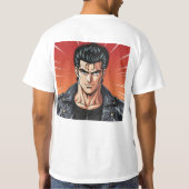 ギガチャドの自信に満ちた英雄譚 Tシャツ (裏面)