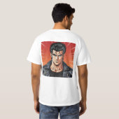 ギガチャドの自信に満ちた英雄譚 Tシャツ (裏面フル)