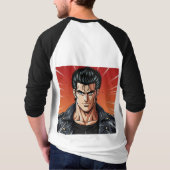 ギガチャドの自信に満ちた英雄譚 Tシャツ (裏面)