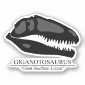 ギガノトサウルススカル シール (正面)