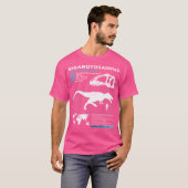 ギガノトサウルスファクトシートギガノトサウルス恐竜 Tシャツ (正面フル)