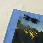 ギガノトサウルス恐竜の散策、ビーチタオル ビーチタオル (インサイチュ)