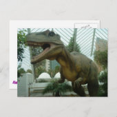 ギガノトサウルス恐竜はがき ポストカード (正面/裏面)