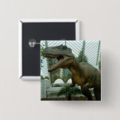 ギガノトサウルス恐竜ボタン 缶バッジ (正面&裏面)
