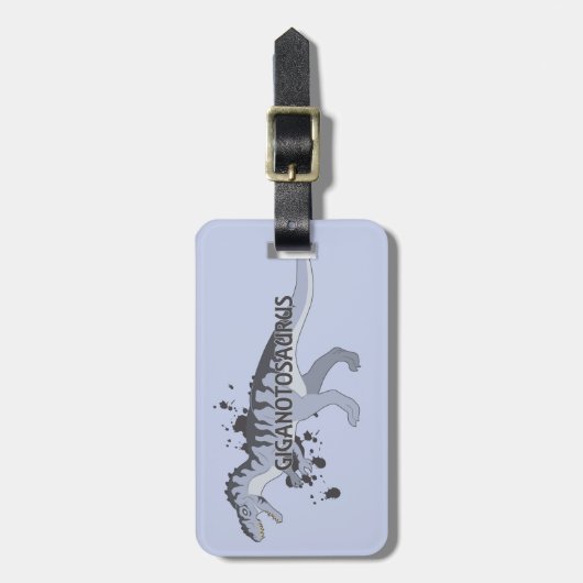 ギガノトサウルス ラゲッジタグ (正面縦)