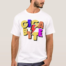 ギガバイトコンピュータデータ測定単位 Tシャツ
