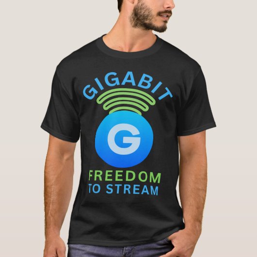 ギガビットとその先へ Tシャツ (正面)