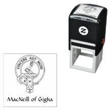 ギガラテンクレストゴム印のクランMacNeill
