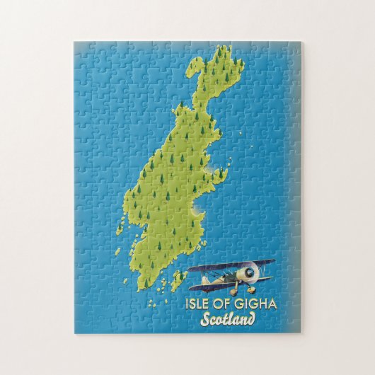 ギガ島 スコットランド地図 ジグソーパズル (縦)