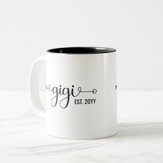 ギギおばあちゃんがギフトを作る | おばあちゃん ツートーンマグカップ (正面左)