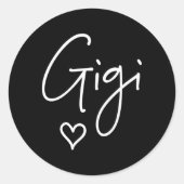 ギギおばあちゃん母の日 ラウンドシール (正面)