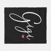 ギギが女性に贈り物おばあちゃんクリスマスプレゼント孫 フリースブランケット (正面(横))