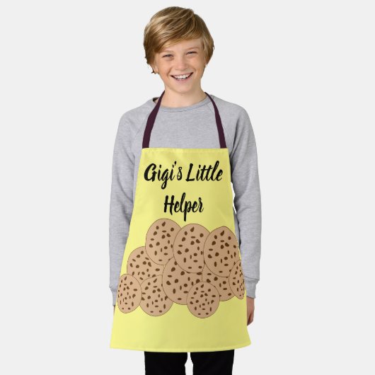 ギギの小さなヘルパー子供のエプロン エプロン (着用した状態)