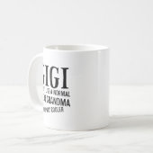 ギギは普通のおばあちゃん素晴らしのシャツだ コーヒーマグカップ (正面左)