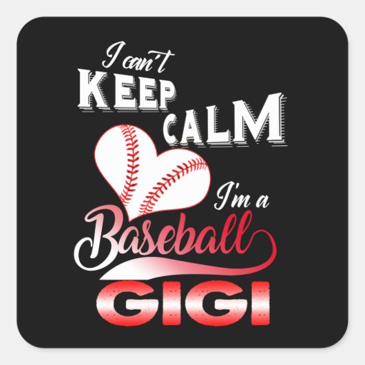 ギギィ愛好家 | I can't Calm I 保 Am Basketball Gigi スクエアシール (正面)