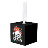 ギギクロースクリスマスライトパジャマファミリーマッチング キューブオーナメント (正面アングル)