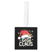 ギギクロースクリスマスライトパジャマファミリーマッチング キューブオーナメント (正面)