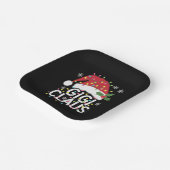 ギギクロースクリスマスライトパジャマファミリーマッチング ペーパープレート (傾斜あり)