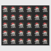 ギギクロースクリスマスライトパジャマファミリーマッチング ラッピングペーパー (フラット)