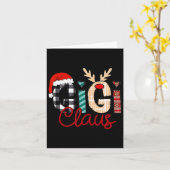 ギギクローストナカイのクリスマス カード (黄色い花)