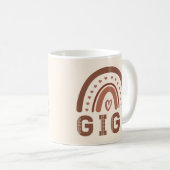 ギギボホ虹かわいい祖母のギフト コーヒーマグカップ (正面右)
