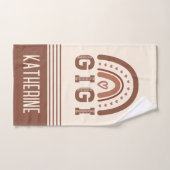 ギギボホ虹かわいい祖母のギフト ハンドタオル (ハンドタオル)