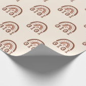 ギギボホ虹かわいい祖母のギフト ラッピングペーパー (角)