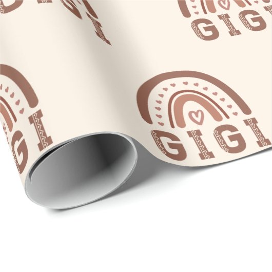 ギギボホ虹かわいい祖母のギフト ラッピングペーパー (ロールコーナー)