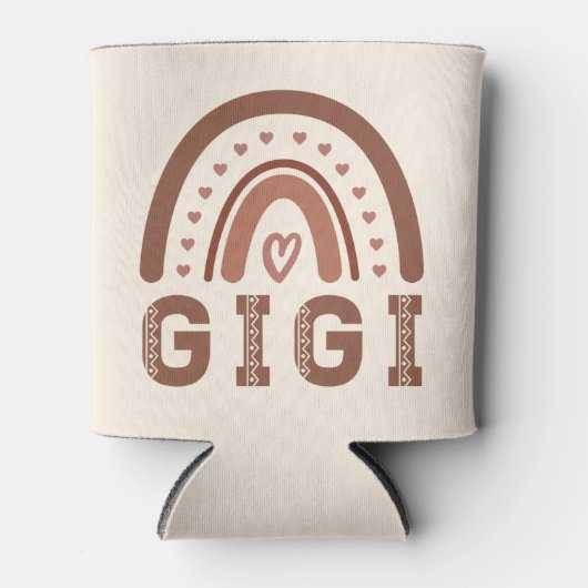 ギギボホ虹かわいい祖母のギフト 缶クーラー (正面)