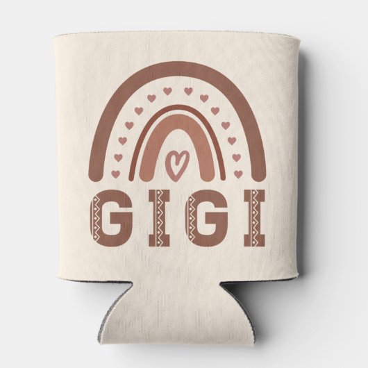 ギギボホ虹かわいい祖母のギフト 缶クーラー (裏面)