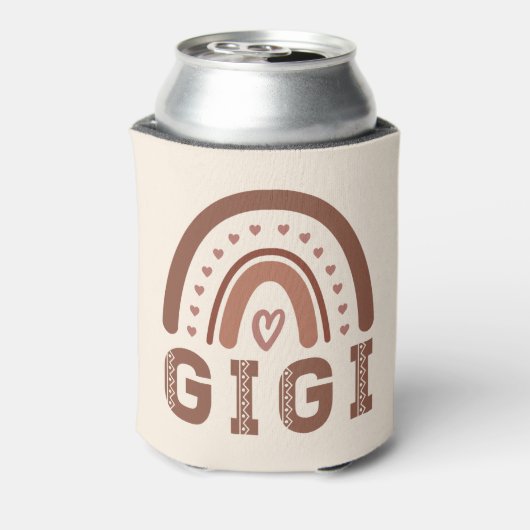 ギギボホ虹かわいい祖母のギフト 缶クーラー (缶裏面)