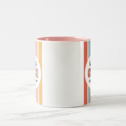 ギギモダン最高のエバーカワイイレトロおばあちゃん ツートーンマグカップ (中央)