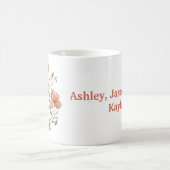 ギギワイルドフラワーパーソナライズされたフローラカスタムマグ コーヒーマグカップ (中央)