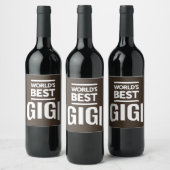 ギギ最高のー ワインラベル (ボトル)