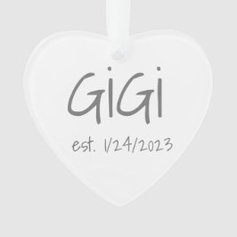 ギギ設立年月日アクリルオーナメント オーナメント