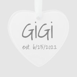 ギギ設立年月日アクリルオーナメント オーナメント