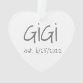 ギギ設立年月日アクリルオーナメント オーナメント (裏面)